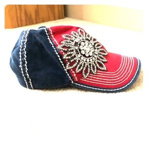 Blinged out ball cap